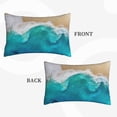 thumbnail image 4 of Balery Beach Pillow Covers,Bed Pilowcases,Reversible Plush Throw Pillow Covers End Pillow Encasement,Pillow Case - 20"X30", 4 of 9