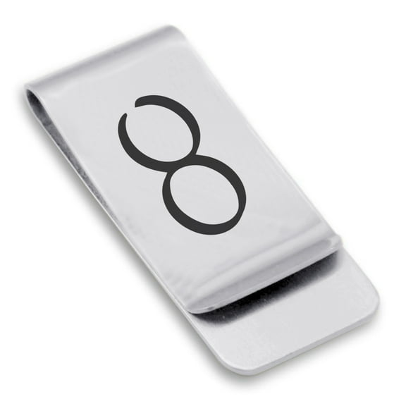 Stainless Steel Bismuth Alchemy Symbol Classic Slim Money Clip Credit Card Holder