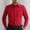 Red, variant on Men's Solid Color Long Sleeve Fly Front Placket French Cuff Dress Shirts Formal Business Activities Includes Blue Gemstone Cufflinks