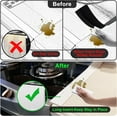 thumbnail image 4 of Silicone Stove Counter Gap Cover Kitchen Counter Gap Filler by 25" Long Gap Filler Sealing Spills Between Kitchen Appliances Washing Machine and Stovetop, Set of 2 (White), 4 of 17