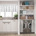 thumbnail image 5 of LALILO Kitchen Curtain Valance Water Soda Transparent Rod Pocket Window Curtain 52"x 18" Set of 2, 5 of 5