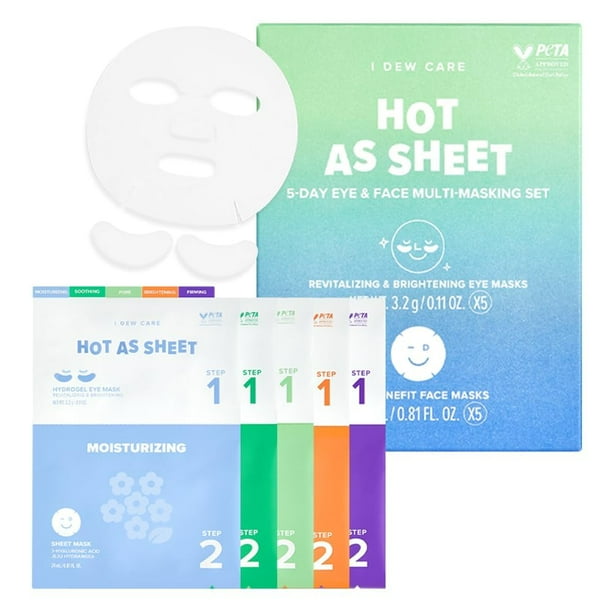 Set de mascarillas faciales I DEW CARE Glass Skin 5 Days 5EA
