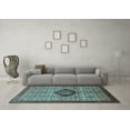thumbnail image 3 of Ahgly Company Indoor Rectangle Persian Light Blue Traditional Area Rugs, 8' x 10', 3 of 4