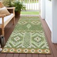 thumbnail image 6 of Addison Rugs Chantille Indoor/Outdoor Transitional Aztec Green Machine Washable Runner Rug, 2'3" x 7'6", 6 of 7