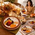 thumbnail image 4 of Thanksgiving Turkey Paper Plates, 20 Pack Disposable Party Tableware for Holiday Dinner Buffet Family Gathering and Fall Celebrations, 4 of 6