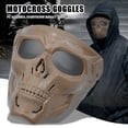 thumbnail image 2 of pdqouc Clearance Skull Motorcycle Goggles with Removable FaceMask, ATV Dirt Bike U V Racing Riding Airsoft Offroad Motocross Protective Eyewear MxTactical Glasses, 2 of 2