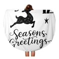 thumbnail image 1 of POGLIP 60 Pouces Ronde Plage Serviette Couverture Salutation Noël Avent Calendrier Saison Vacances Enfants Script Noël Voyage Cercle Circulaire Serviettes Tapis Tapis Plage Jeter, 1 of 2