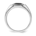 thumbnail image 2 of Auriga Fine Jewelry 14K White Gold Onyx and Men's Diamond Ring Size 10, 2 of 6
