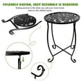 thumbnail image 3 of Rekopi 2 Pack Indoor Outdoor Side Tables, 15in high Versatile Round Metal End Table for Patio Balcony Yard, 3 of 6