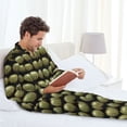 thumbnail image 6 of Naloa Cactus Farmland Men’s Pajamas Set - Long Sleeve Button Down Sleep Shirt and Pajama Bottoms Sleepwear Set-Large, 6 of 7