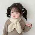 thumbnail image 5 of Winter Kids Fleece Scarf, Solid Knitted Scarves Warm Wraps Shawl Children Neck Warmer for Baby Boys Girls 0-4Y, 5 of 7