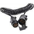 thumbnail image 1 of Pin Trailer Socket and Plug with 2m Extension Cable Connector for Towing Towbar Caravan Vehicle Truck Accessories 7 Way Type N, 1 of 5