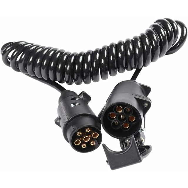 Pin Trailer Socket and Plug with 2m Extension Cable Connector for Towing Towbar Caravan Vehicle Truck Accessories 7 Way Type N