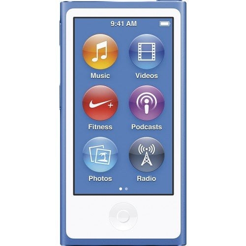 Used Apple iPod Nano 8th Generation (16GB) Blue, Like New in Plain White Box