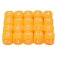 thumbnail image 2 of Set of 20pcs 6 Sides , Made of Excellent Plastic with Bright Colors and Round Corner Design, Not Easy to Wear or Fade, 1.6 X 1.6 X 1.6cm, Suitable for Board Games, Number, 2 of 7