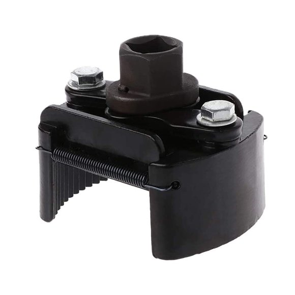 SS SUNSBELL Oil Filter Wrench, Universal Adjustable Oil Filter Wrench, Fuel Filter Remover Tool Kit, 60mm-80mm 2 Claw Filter Cast Steel Fuel Remover for Most Models
