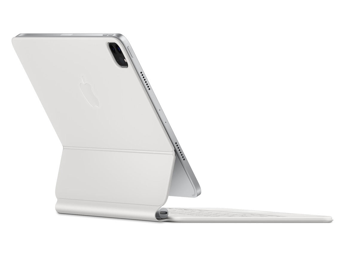 Apple Magic Keyboard: iPad Keyboard case for iPad Pro 11-inch (1st, 2nd, 3rd, 4th gen) and iPad Air (4th, 5th gen, and M2), Great Typing Experience, Built-in trackpad, French - White