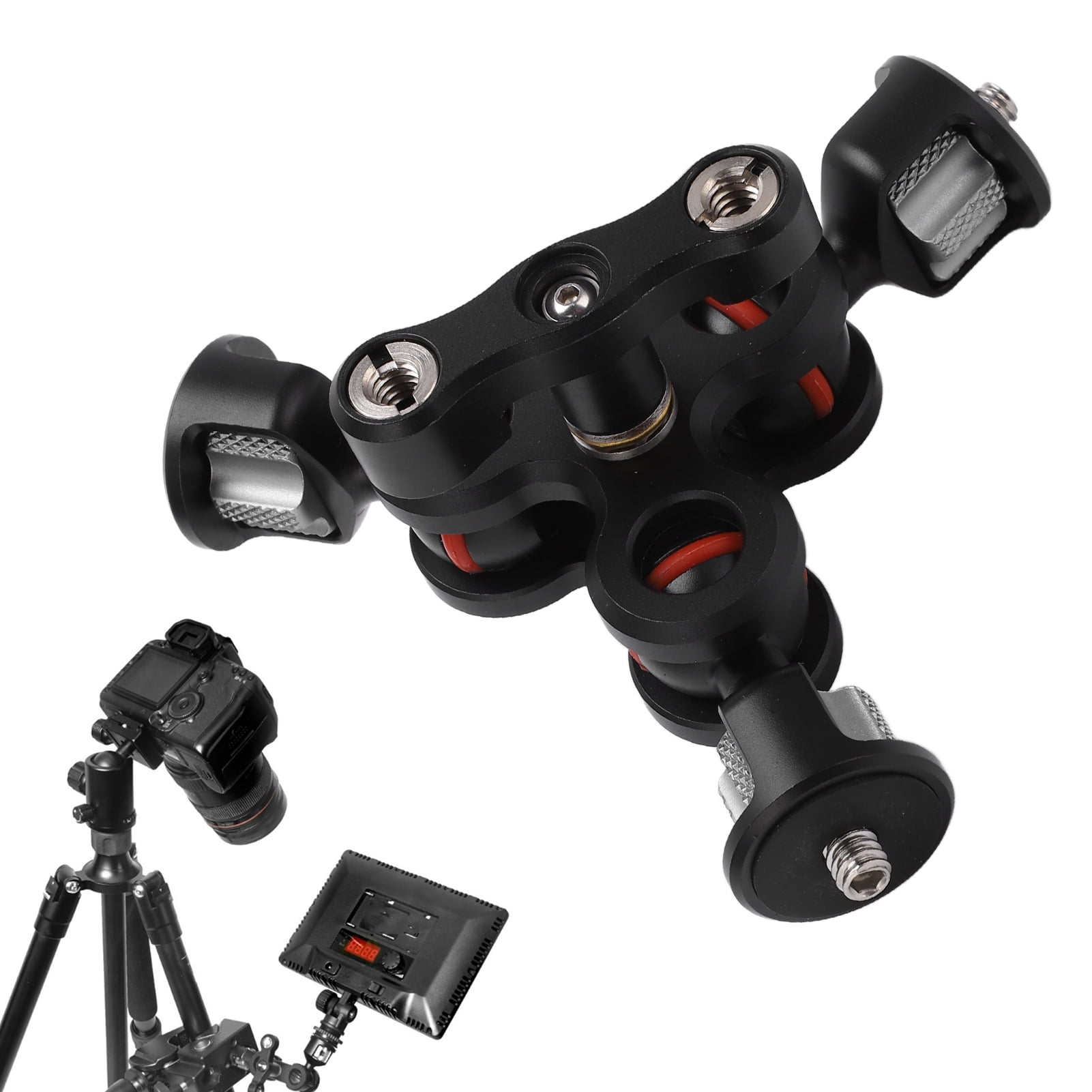 Tebru Camera Articulating Arm With Three Ballhead,Camera Articulating