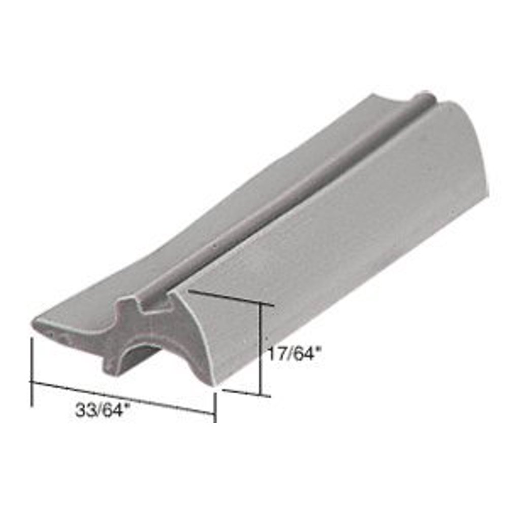 CRL Gray 33/64" Wide Glazing Spline 100 ft Roll, Fits