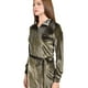thumbnail image 4 of Vestido camisero de terciopelo Roman Fashion /Juvenil, 741 (Verde militar) verde oscuro CH, 4 of 5