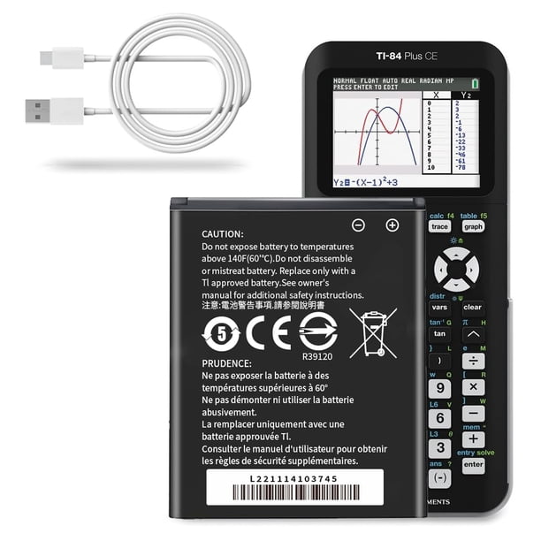 Batería de repuesto Batter 2600 mAh para TI-84 Plus CE