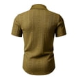thumbnail image 6 of SOOMLON Short Sleeve Dress Shirts for Men Big and Tall Collar Button down Shirts Jacquard Dress Shirt Casual Weekend Wear, 6 of 7