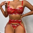 thumbnail image 5 of HUPOM Girls Panties Underwear Briefs Casual Belt Elastic Waist Red XL, 5 of 8