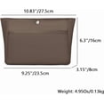 thumbnail image 2 of YONEBN - Bolsa de almacenamiento impermeable ligera de gran capacidad de nailon, bolsa interior organizadora, Nailon/café, Sencillo, 2 of 4