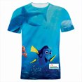 thumbnail image 3 of Disney Finding Nemo Camiseta con estampado 3D de Anime para niños y niñas, camiseta de manga corta con cuello redondo, Tops de calle Harajuku de moda, 3 of 5