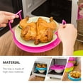 thumbnail image 1 of GAXIRE 2Pcs Blue Heating Dish Rack Microwave Oven Tray Holder with Material, 1 of 8