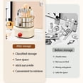 thumbnail image 3 of Organizador De Maquillaje Giratorio, Organizador De Almacenamiento De CosméTicos De 5 Compartimentos Con CajóN, Organizador De Escritorio Para BañO, MultifuncióN, 3 of 4