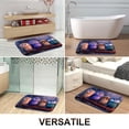 thumbnail image 5 of 1pc Four Owls Pattern Absorbent Non-Slip Bathroom Thickened Flannel Rug Decor,Soft,Quick Drying,Suitable For Indoor/outdoor Use,Bathrooms,Bedrooms,Kitchens,Terrace,Laundry Rooms,16"x24", 5 of 9
