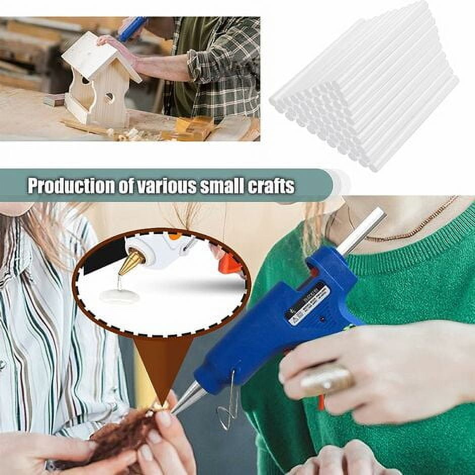 Hot Glue Sticks, 11mm x 100mm, for 60W Glue Gun DIY Art Craft, Pack of 50