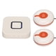 thumbnail image 4 of Botón de llamada para monitoreo de personas mayores, ajuste de volumen de 4 velocidades, buscapersonas ABS inalámbrico para cuidadores, enchufe europeo de 100-240V, 4 of 5