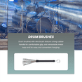 thumbnail image 4 of HOT! 1 Pair Drum Brushes Retractable Wire Drums Sticks Brush + Rods Stick Set, 4 of 8