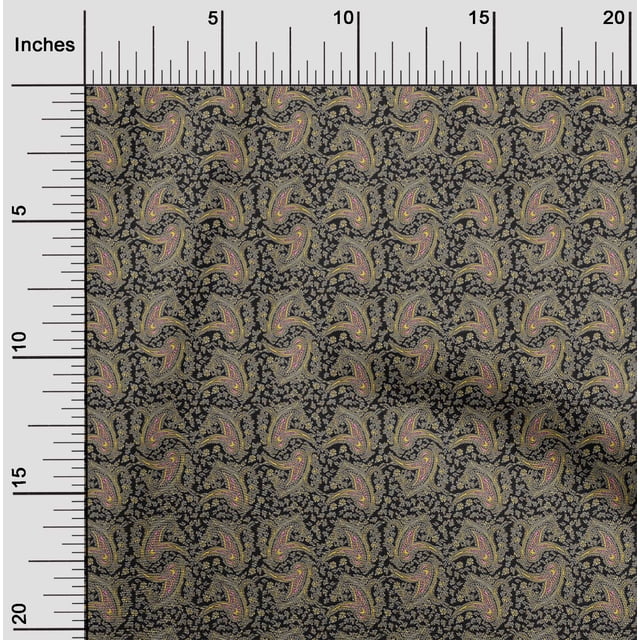 Tissu de Coton Imprimé BTY 56 Pouces de Large Imprimé Floral & Paisley