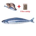 thumbnail image 2 of Jouet pour Chat 11.81 Po Poisson Réaliste Résistant aux Morsures Jouet à Mâcher pour Chat avec Herbe à Chat, 2 of 10