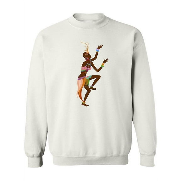 African Ritual Dance Doodle Sweatshirt Women -Image by Shutterstock, Female 4X-Large