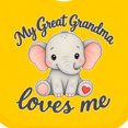 thumbnail image 4 of Inktastic Great Grandma Loves Me Boys or Girls Baby Bib, 4 of 4