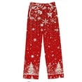 thumbnail image 5 of HOMBOM Pajamas Sets for Women Two Piece Comfy Long Sleeve Tops and Long Pants Xmas Daily Adults Outfits, 5 of 5