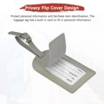thumbnail image 4 of Uxcell Funda de Pasaporte y Juego de Etiquetas de Equipaje - Funda de Pasaporte de Privacidad Segura - Etiquetas de Maleta - [Gris - Cuero PU] Accesorios de Viaje, 4 of 7