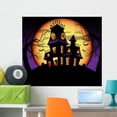 thumbnail image 1 of Haunted House Wall Mural by Wallmonkeys Peel and Stick Graphic (36 in W x 31 in H) WM283126, 1 of 4