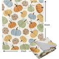 thumbnail image 5 of Fall Blanket Soft Flannel Lightweight Autumn Colorful Pumpkins Throw Blanket Cozy Warm Thanksgiving Farmhouse Home Party Decor On Living Room Sofa Couch Bed 40x50 inch, 5 of 7