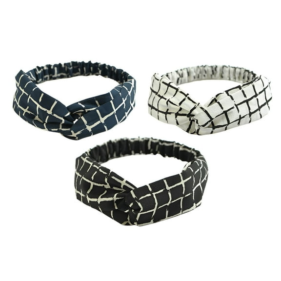 TELOLY 3Pcs Headbands for Women,Cloth Sports Headband,Headwraps for Black Women,Mixing1