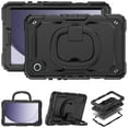 thumbnail image 2 of Case for Samsung Galaxy Tab A11 2025/Tab A9 2023 8.7 inch, 360 Rotating Stand Handle Pencil Holder Shoulder Strap Heavy Duty Shockproof Cover, Black, 2 of 7