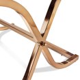 thumbnail image 4 of Furniture of America Monna Metal X-Cross Leg End Table, Brass, 4 of 5
