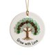 thumbnail image 2 of Adorno de la amistad en forma de corazón de vidrio marino, adorno colgante de acrílico para árbol de Navidad o el hogar, símbolo de amor y optimismo, recuerdo artesanal., 2 of 4