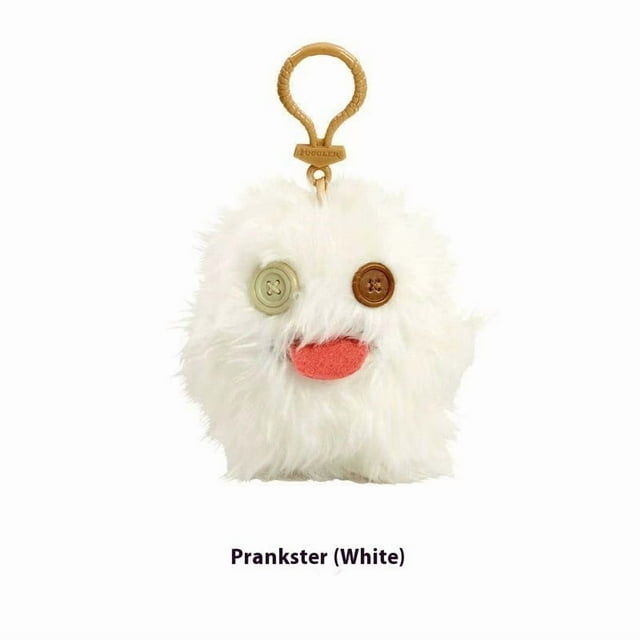 Keychain Crochet Animals Keychain,Funny Ugly Monster,Collectible(Keychain -Mock Monster (White)