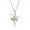 Green, variant on Lady Ballerina Pendant Necklace Rhinestone Xmas