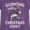thumbnail image 3 of Cat in the Hat - Glowing Christmas Cheer  - Toddler And Youth Girls Short Sleeve Graphic T-Shirt, 3 of 6